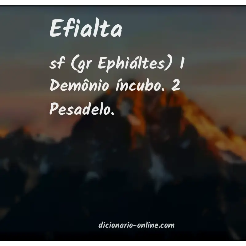 Significado de efialta