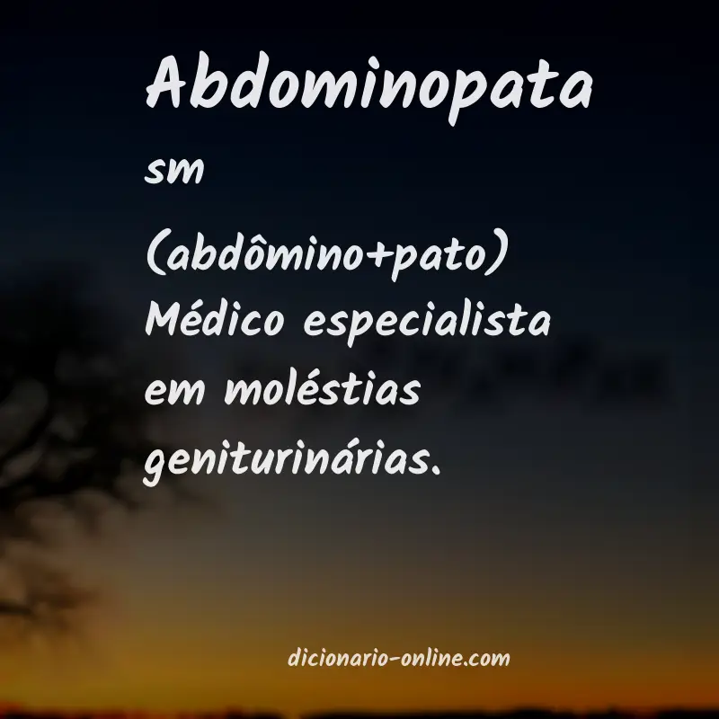 Significado de abdominopata