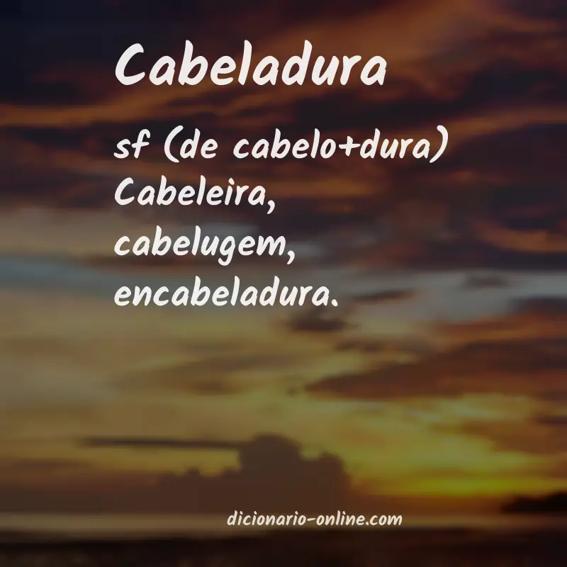 Significado de cabeladura