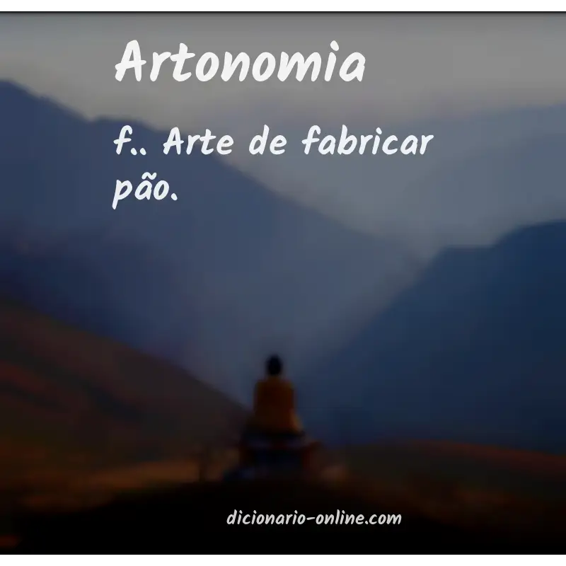 Significado de artonomia