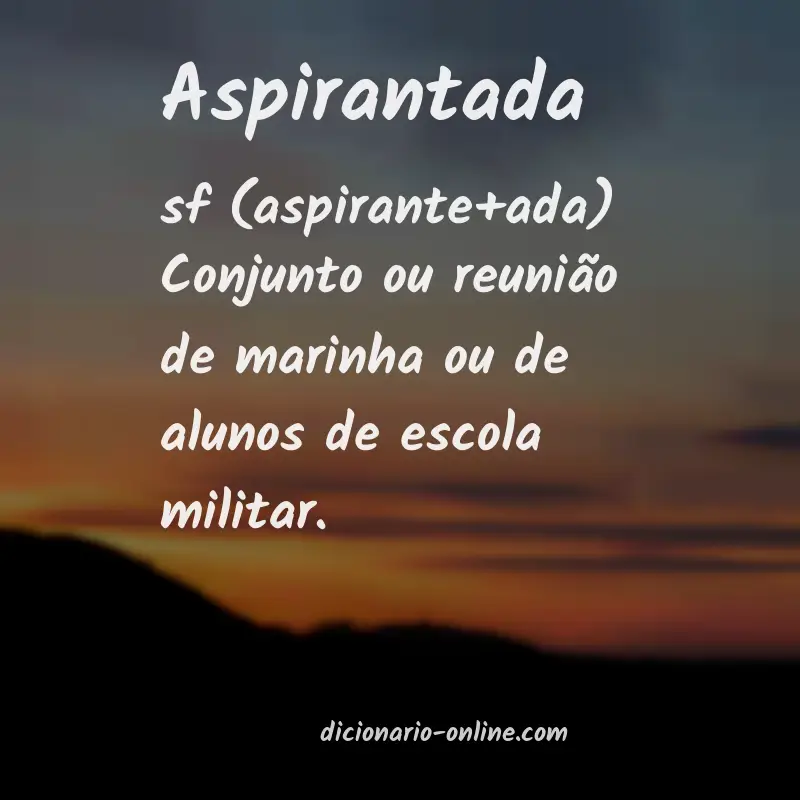Significado de aspirantada