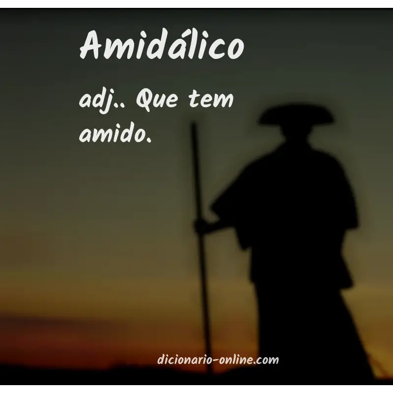 Significado de amidálico