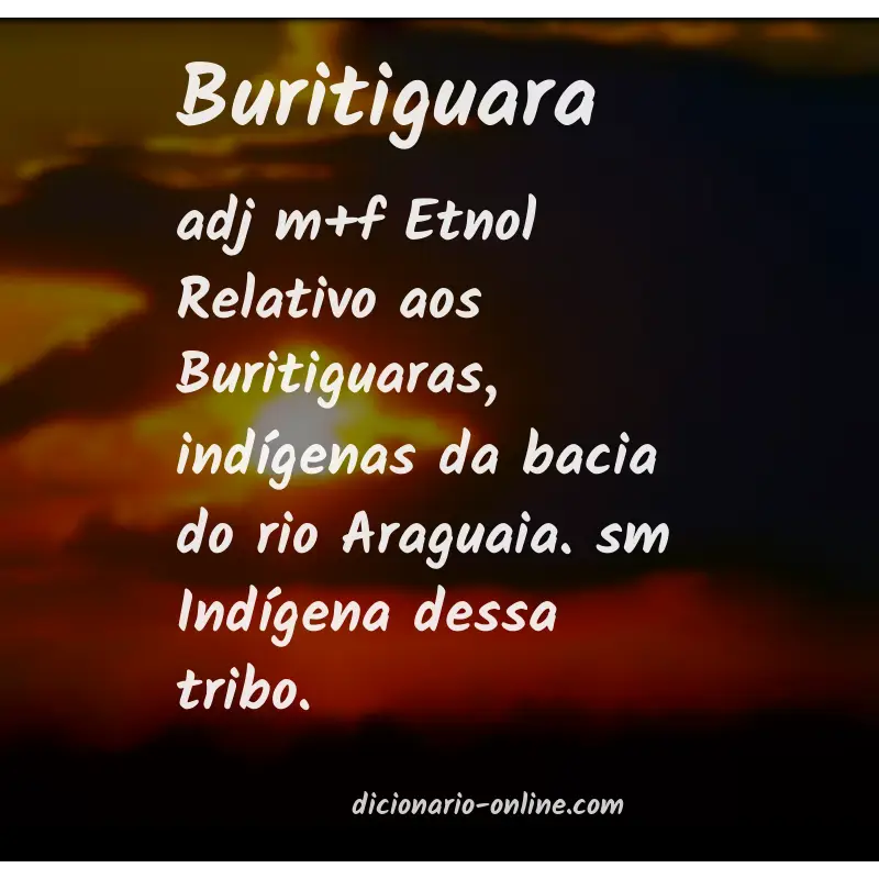 Significado de buritiguara