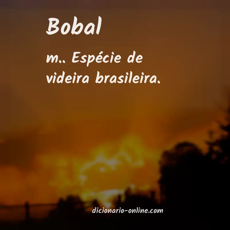 Significado de bobal