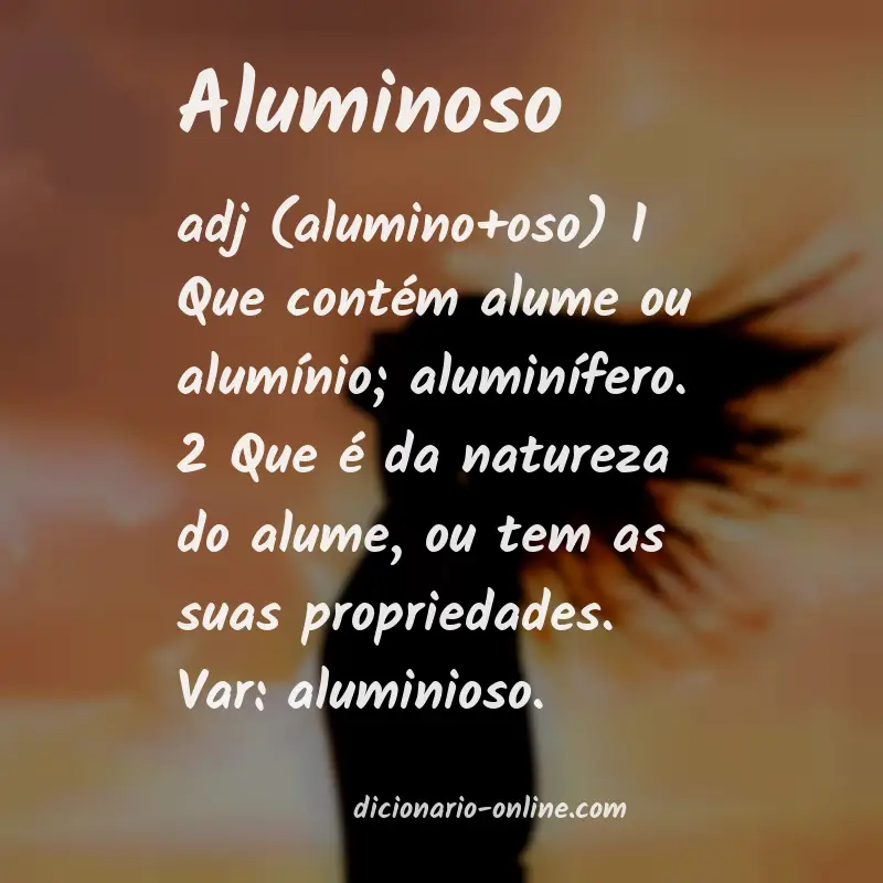 Significado de aluminoso