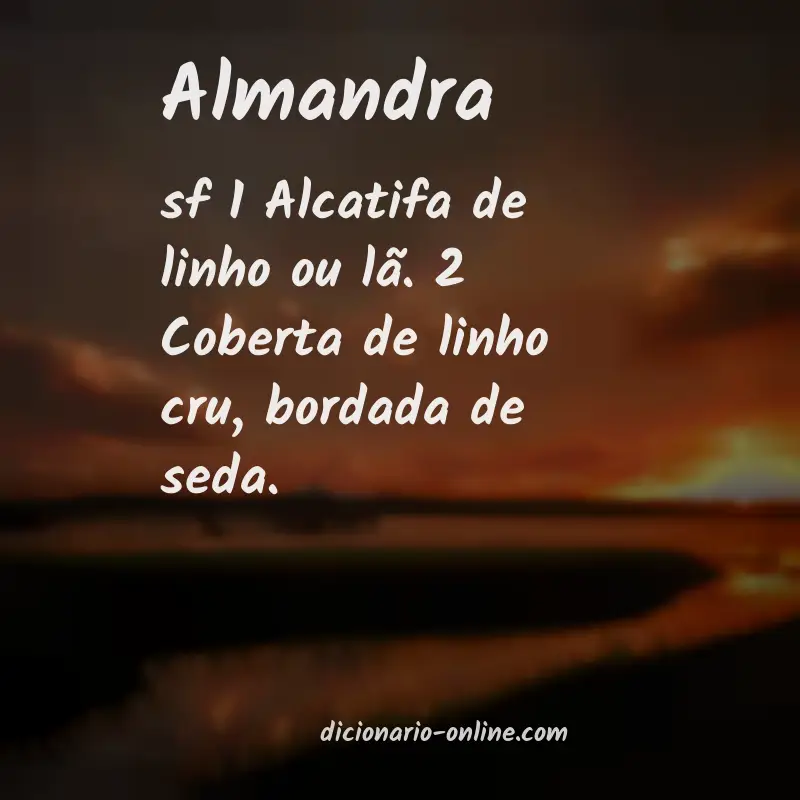 Significado de almandra