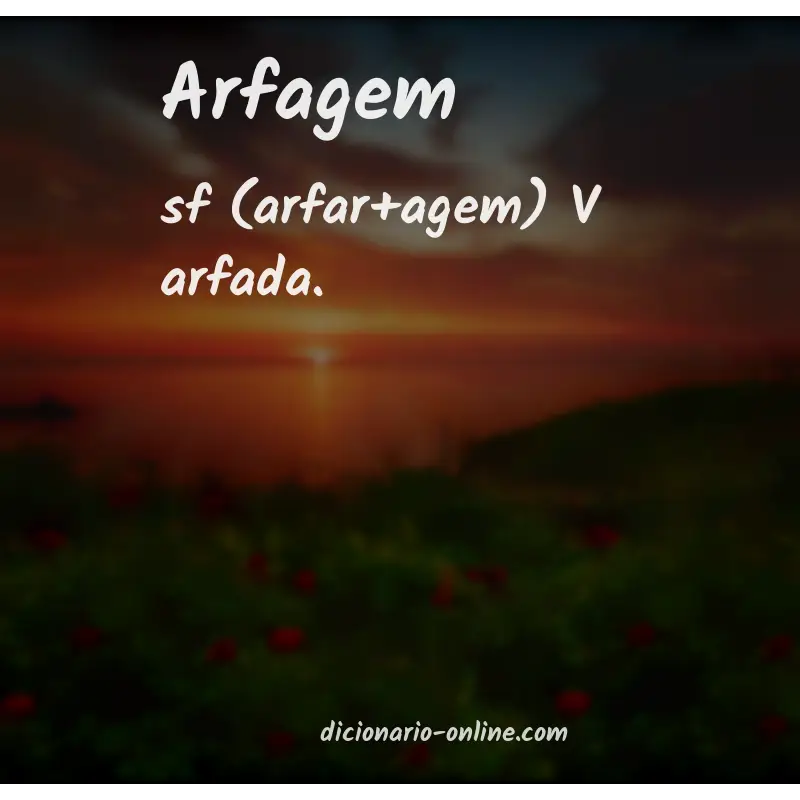 Significado de arfagem