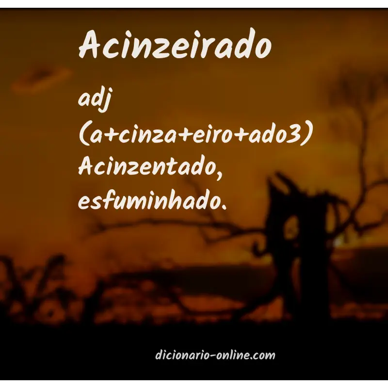 Significado de acinzeirado