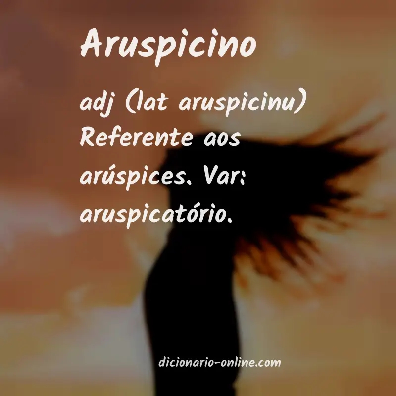 Significado de aruspicino