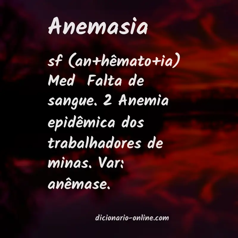 Significado de anemasia