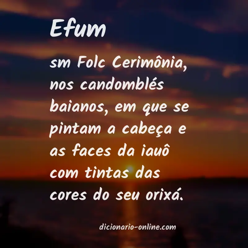 Significado de efum