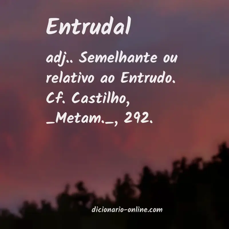Significado de entrudal
