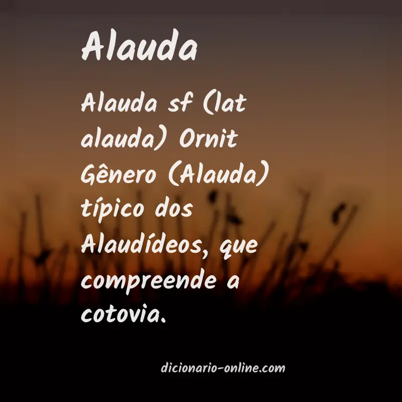 Significado de alauda