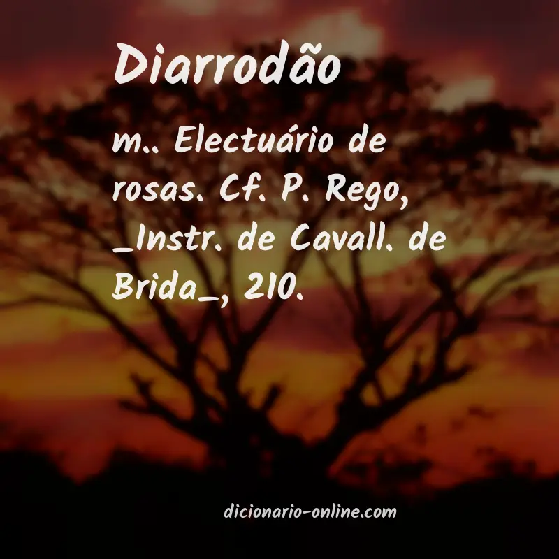 Significado de diarrodão