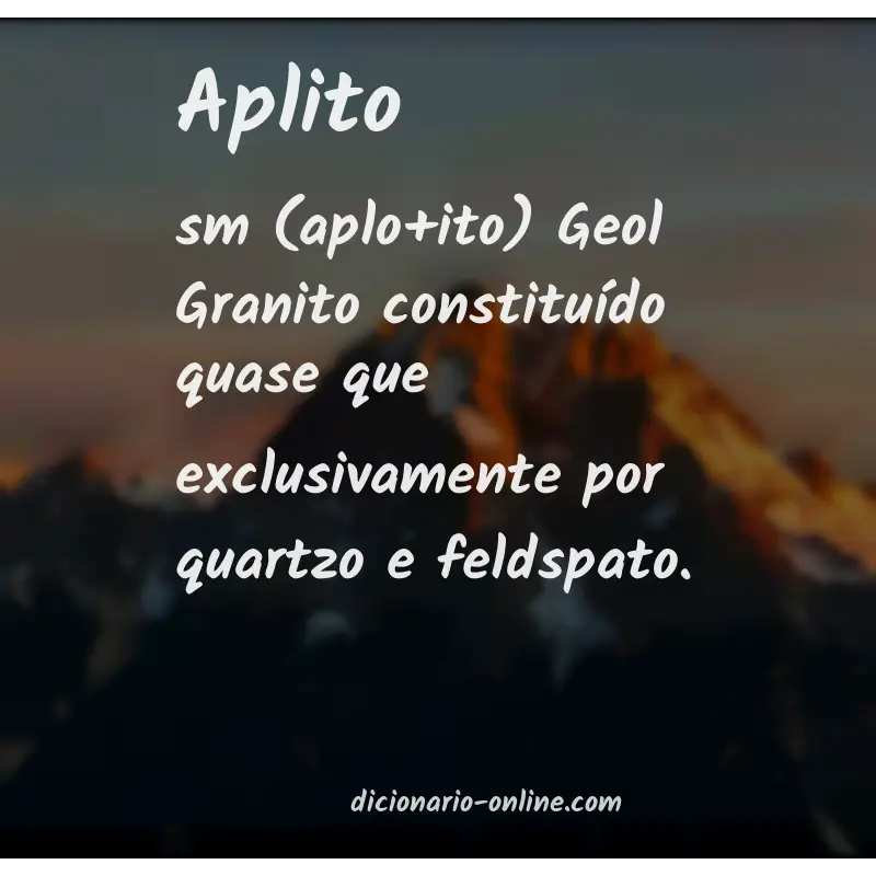 Significado de aplito