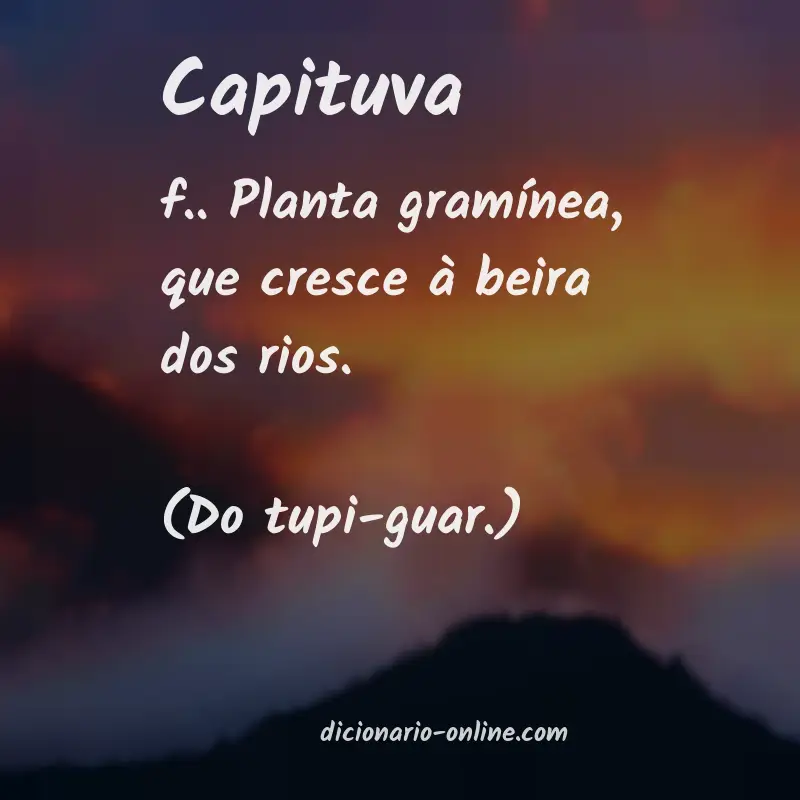 Significado de capituva