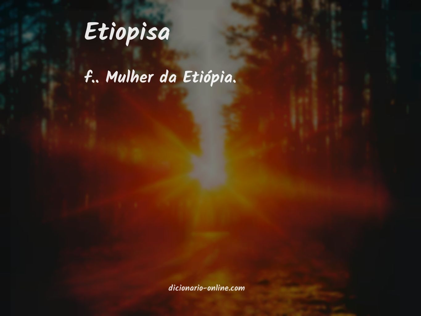 Significado de etiopisa