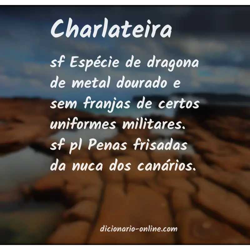Significado de charlateira
