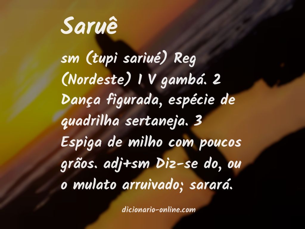 Significado de saruê