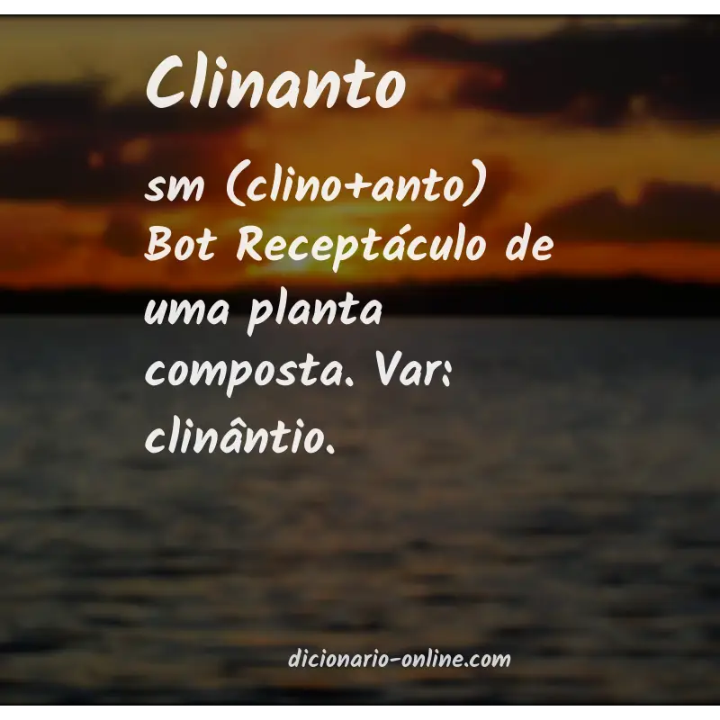 Significado de clinanto