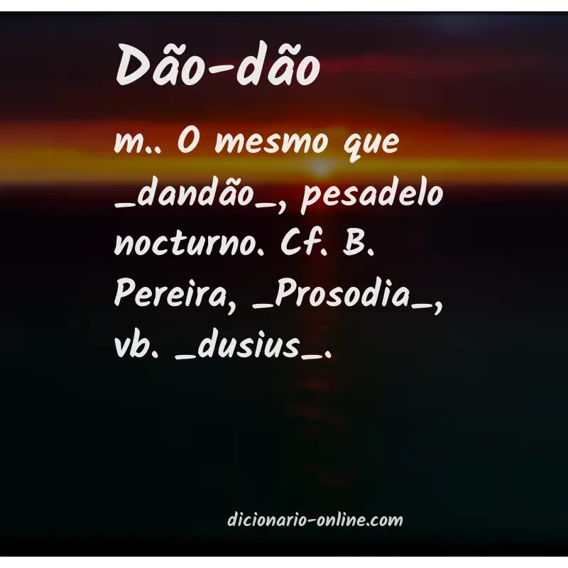 Significado de dão-dão