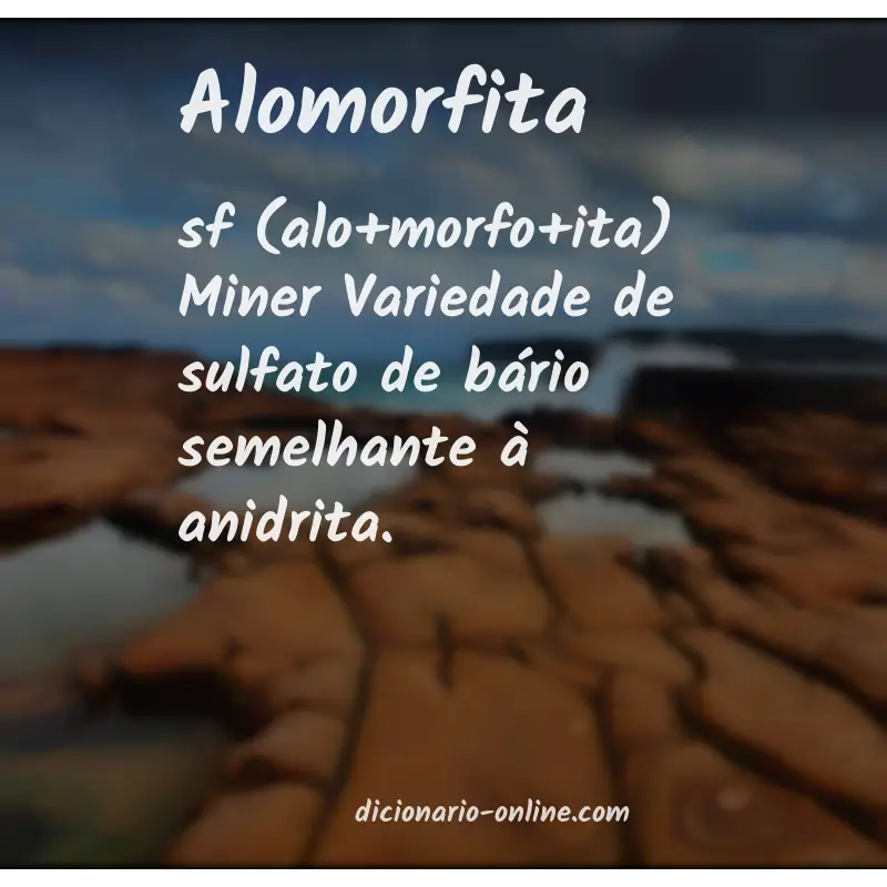 Significado de alomorfita