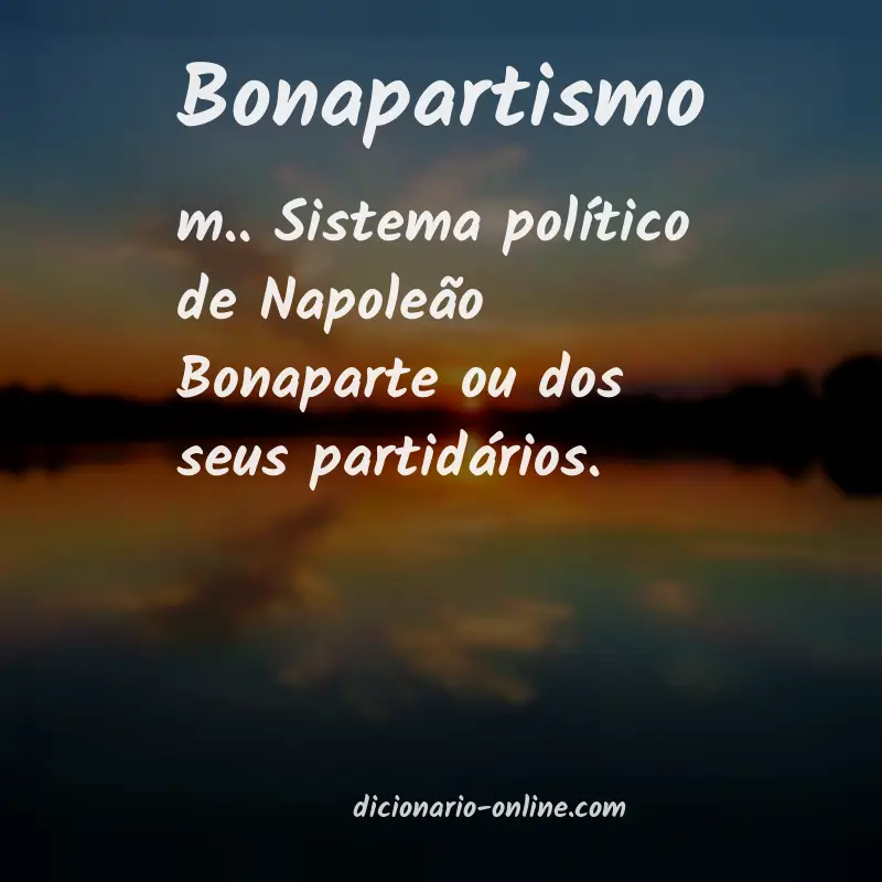 Significado de bonapartismo