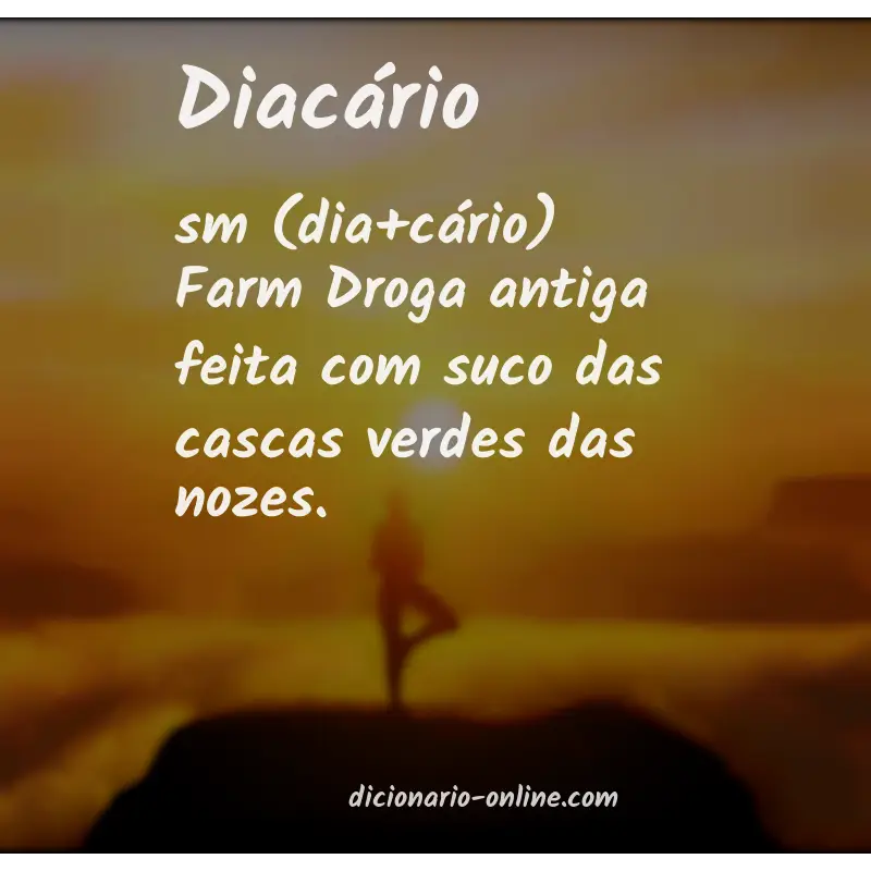 Significado de diacário