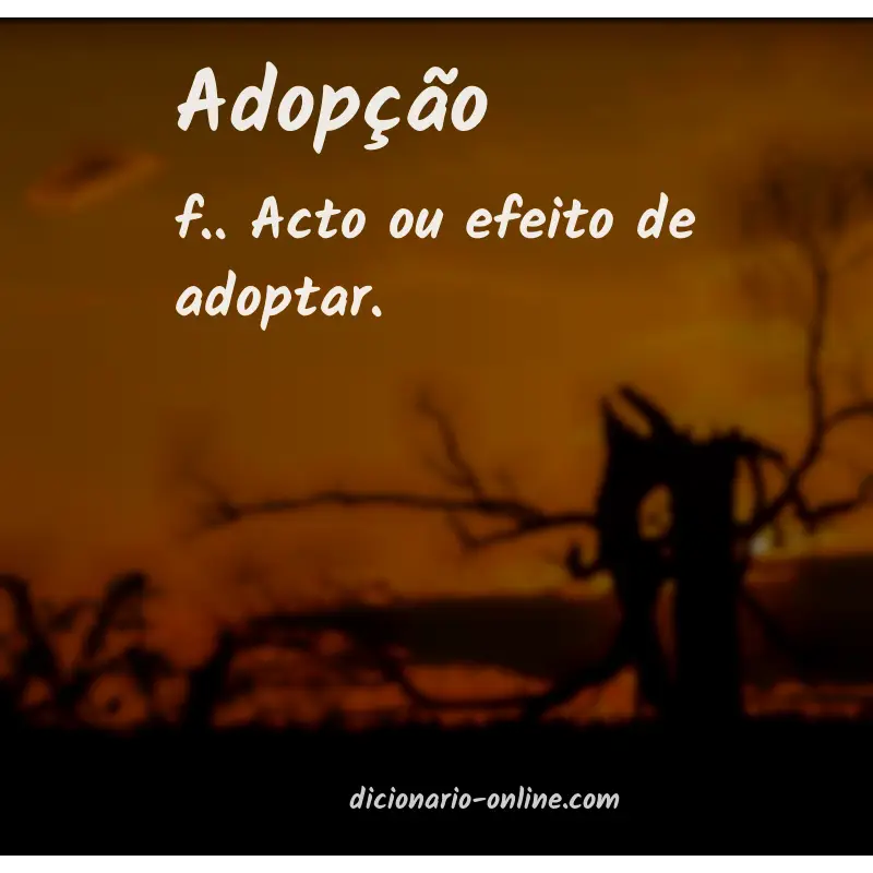 Significado de adopção