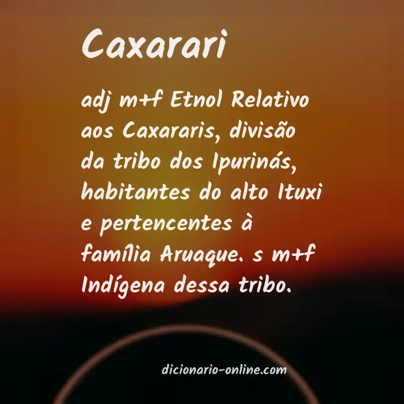 Significado de caxarari