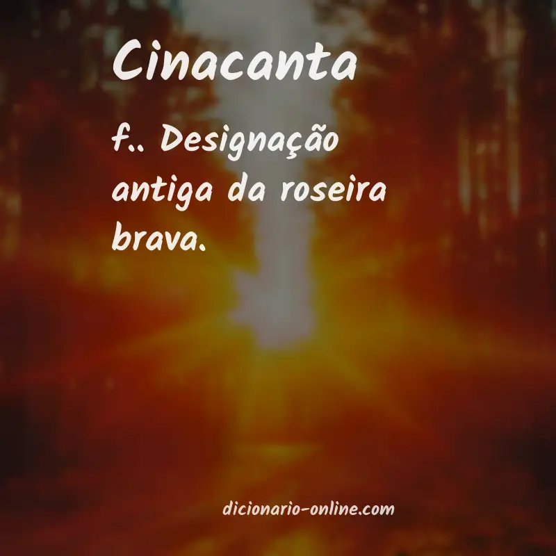 Significado de cinacanta