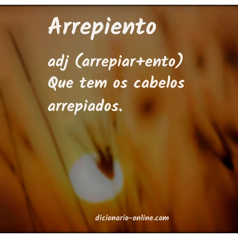 Significado de arrepiento