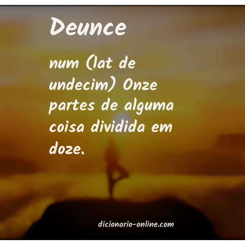 Significado de deunce