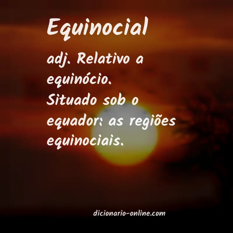 Significado de equinocial