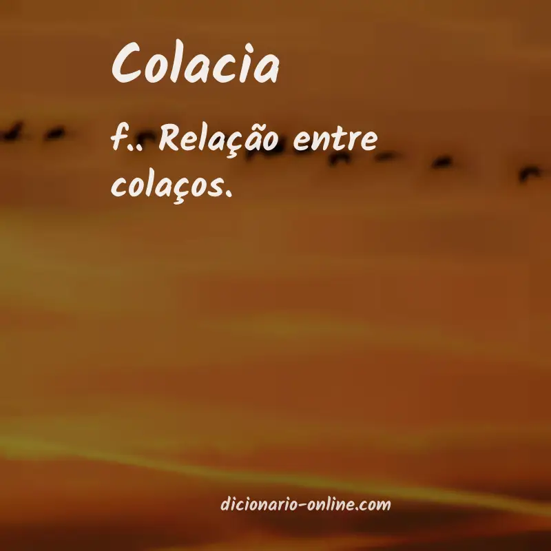 Significado de colacia