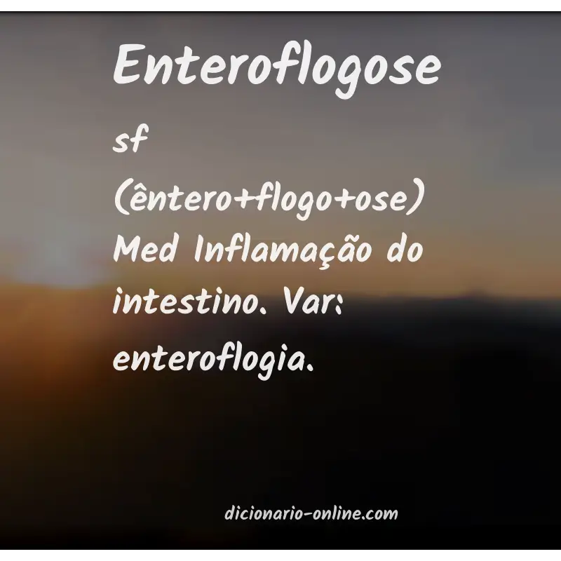 Significado de enteroflogose
