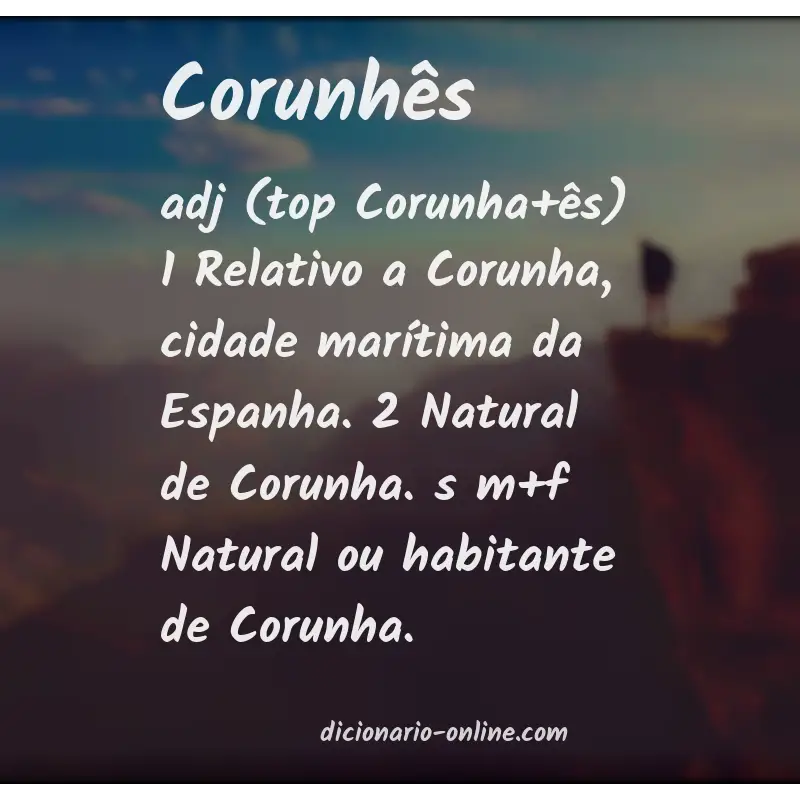 Significado de corunhês