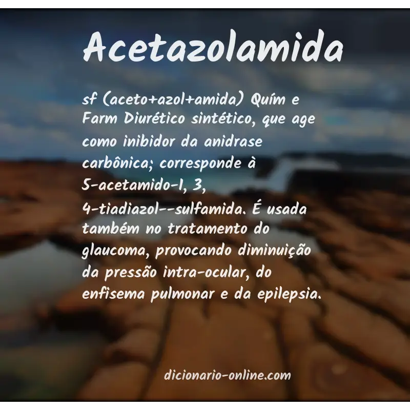 Significado de acetazolamida