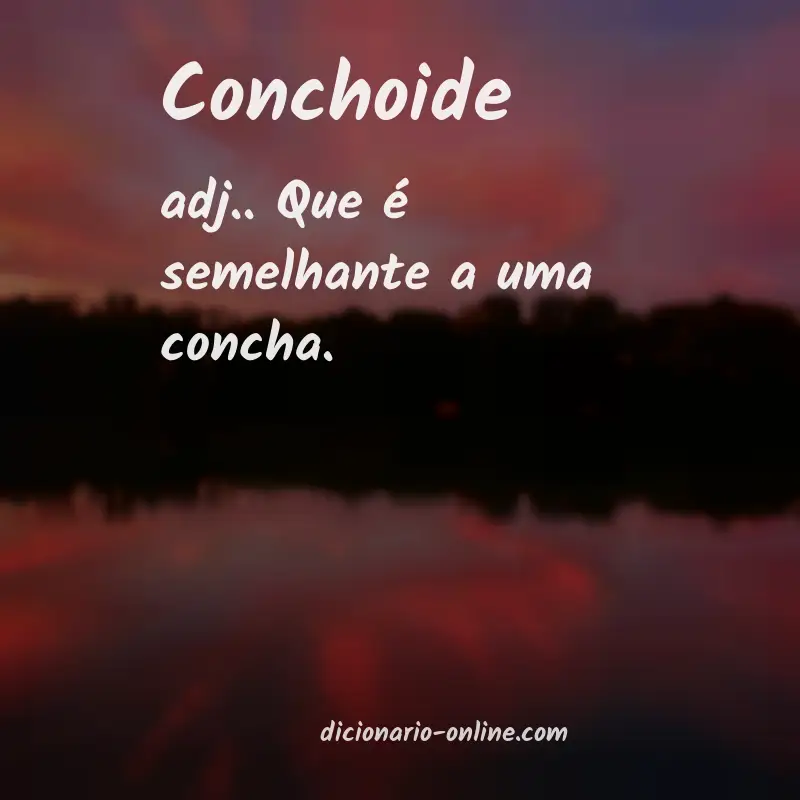 Significado de conchoide