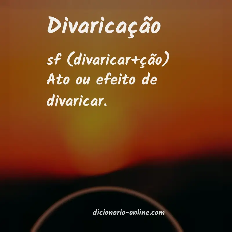 Significado de divaricação