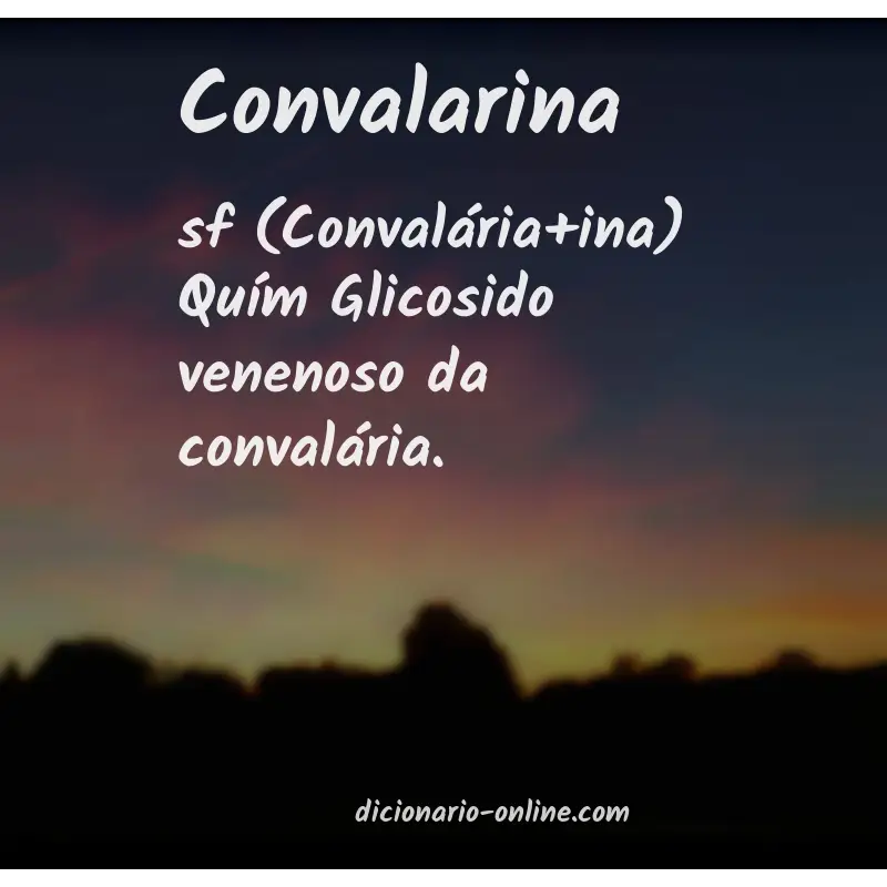 Significado de convalarina