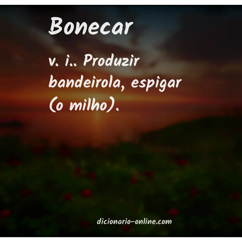 Significado de bonecar