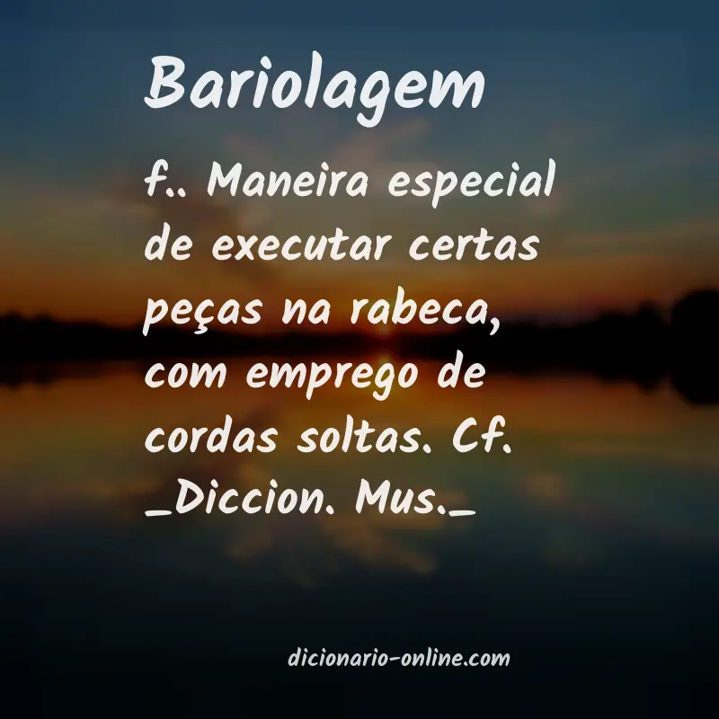 Significado de bariolagem