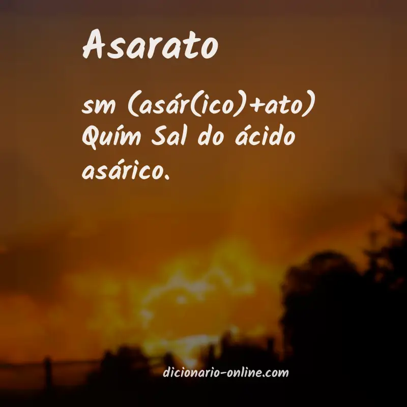 Significado de asarato