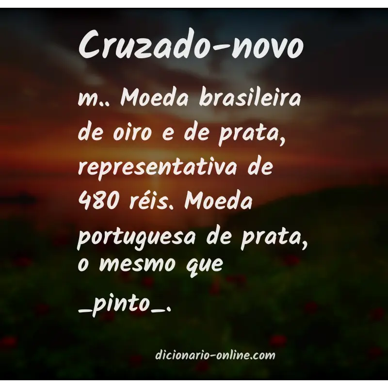 Significado de cruzado-novo