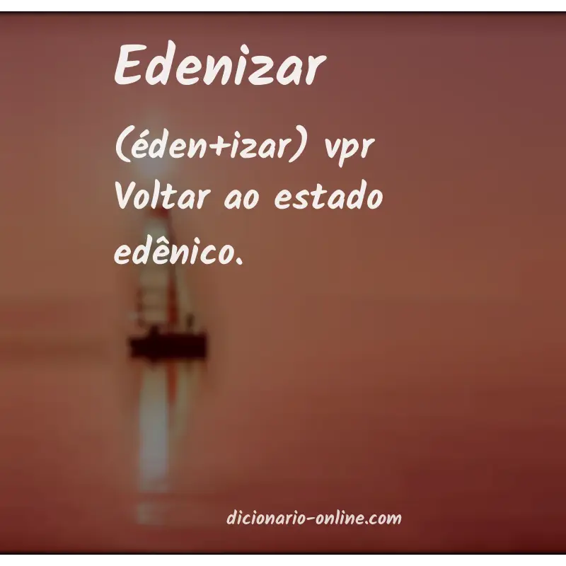 Significado de edenizar