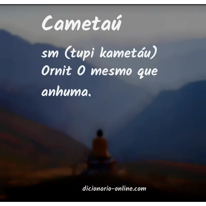 Significado de cametaú