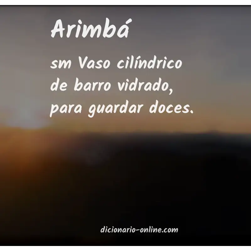 Significado de arimbá