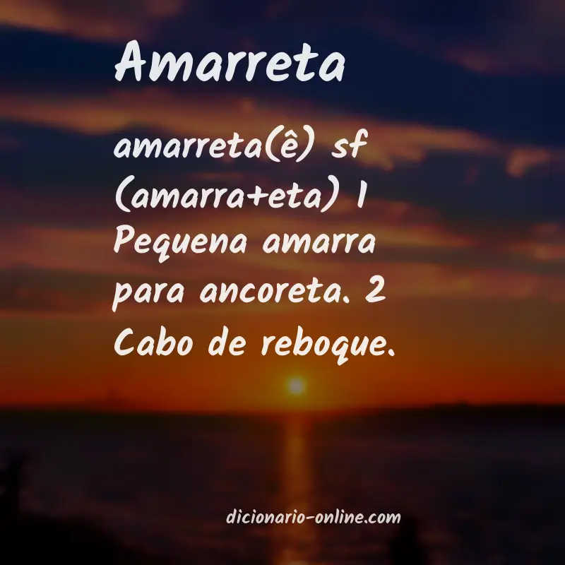 Significado de amarreta