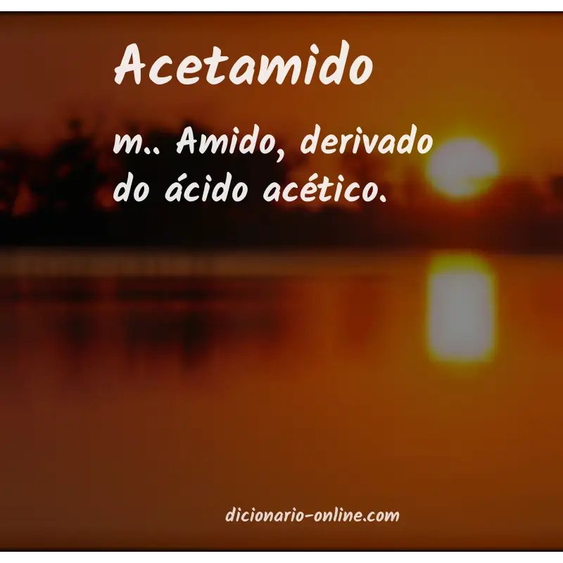 Significado de acetamido